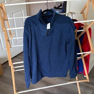 Banana Republic Navy Half-Zip Pullover